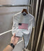 Ralp h lauren Grey Premium Knitted T-Shirt