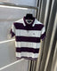 Ralph Lauren Wine Stripes Premium Knitted Polo T-Shirt