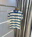 Guess Printed White Blue Imported Oversized T-Shirt