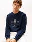 Tomm Hilfiger Navy Blue Logo Work Premium Sweatshirt