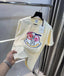 Moncle r Cream Logo Print Imported Oversized T-Shirt