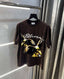 Bluoran g Brown Eagle Embo$sed Print Imported Oversized T-Shirt