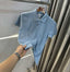 Zar a Sky Blue Premium Knitted Classic Polo T-Shirt With Box Packing
