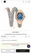 Just Cavalli Twined Dual Tone With Blue Dial Premium Ladies Watch