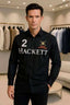 HACKET_T IMPORTED MIDDLE PATCH SHIRT BLACK