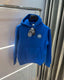 Chrome Hearts Black Embroidery Logo Imported Hoodie