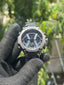 Gshock All Black Silicone Strap Analog With Digital Premium Watch