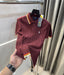 Ralph Lauren Wine Premium Knitted Polo T-Shirt