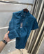 Ralph Lauren Petrol Blue Premium Linen Shirt