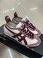 Onitsuka Tiger Mexico 66 Beige Burgundy Mens 7A Premium Sneakers D-2038