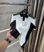 Burberr y White Embroidery Logo Premium Classic Polo T-Shirt