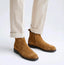 Zara_Tan Suede Leather Round Toe Boots