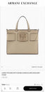 ARMAN_I LARGE LOGO PLACKET SATCHEL HAND BAG WITH DUST BAG & CARRY BAG - 1776