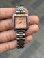 Michael Kor s Women s Square Two Tone Pink Dial