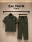 Balmai_n Paris 100% Imported Linen Exclusive Half Cord Set With Lower (DN 639)