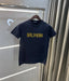 Balmain Paris Navy Blue Logo Work Premium T-Shirt