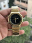 G Shock Men Quartz golden with blac