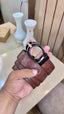 COACH PREMIUM QUALITY IMPORTED EMBOSSED MONOGRAM BELT WITH OG BOX CH-308