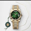 Rolex Day Date Gold Green Roman