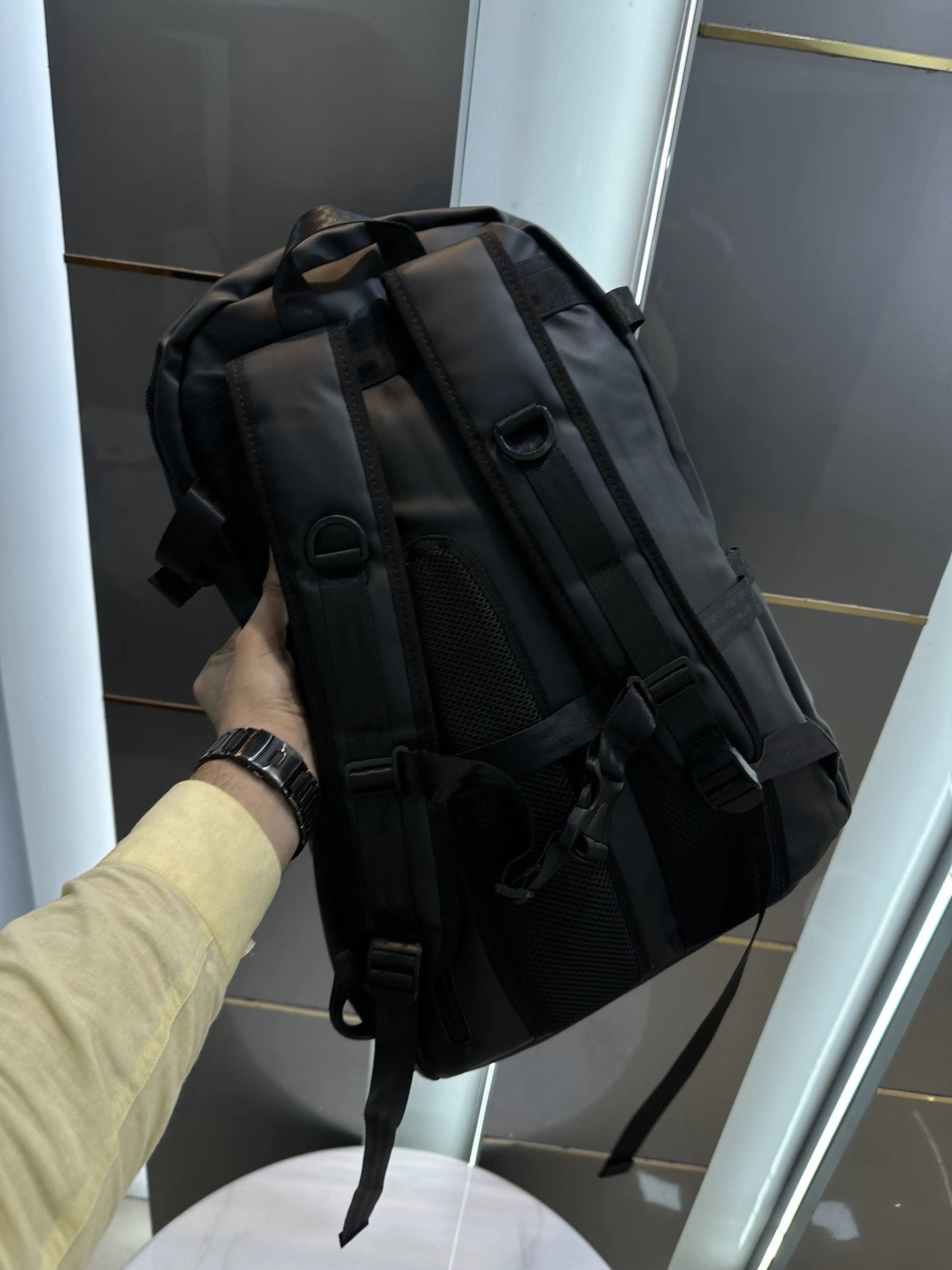 Hugo Bos s Luxury Imported Backpack Black b2978