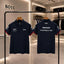 Hugo Bos s X Porsche Navy Blue Logo Work Premium Polo T-shirt