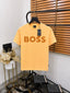 Bos_s Cotton Elastane Printed Premium Crew Neck T-shirt With Brand Box