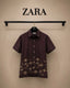 Zar_a Imported Linen Cotton Printed Premium Shirt (DN 631)