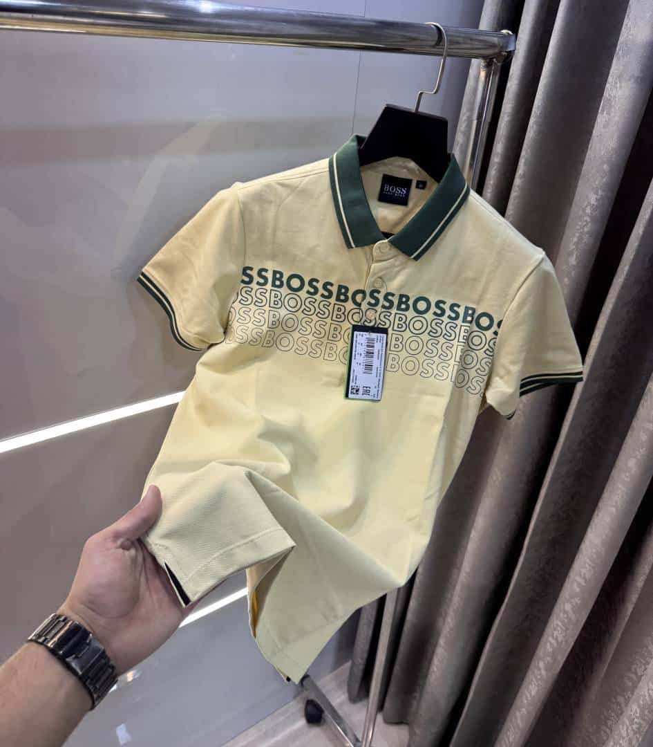 Hugo bos sYellow Logo Work Premium Polo T-Shirt