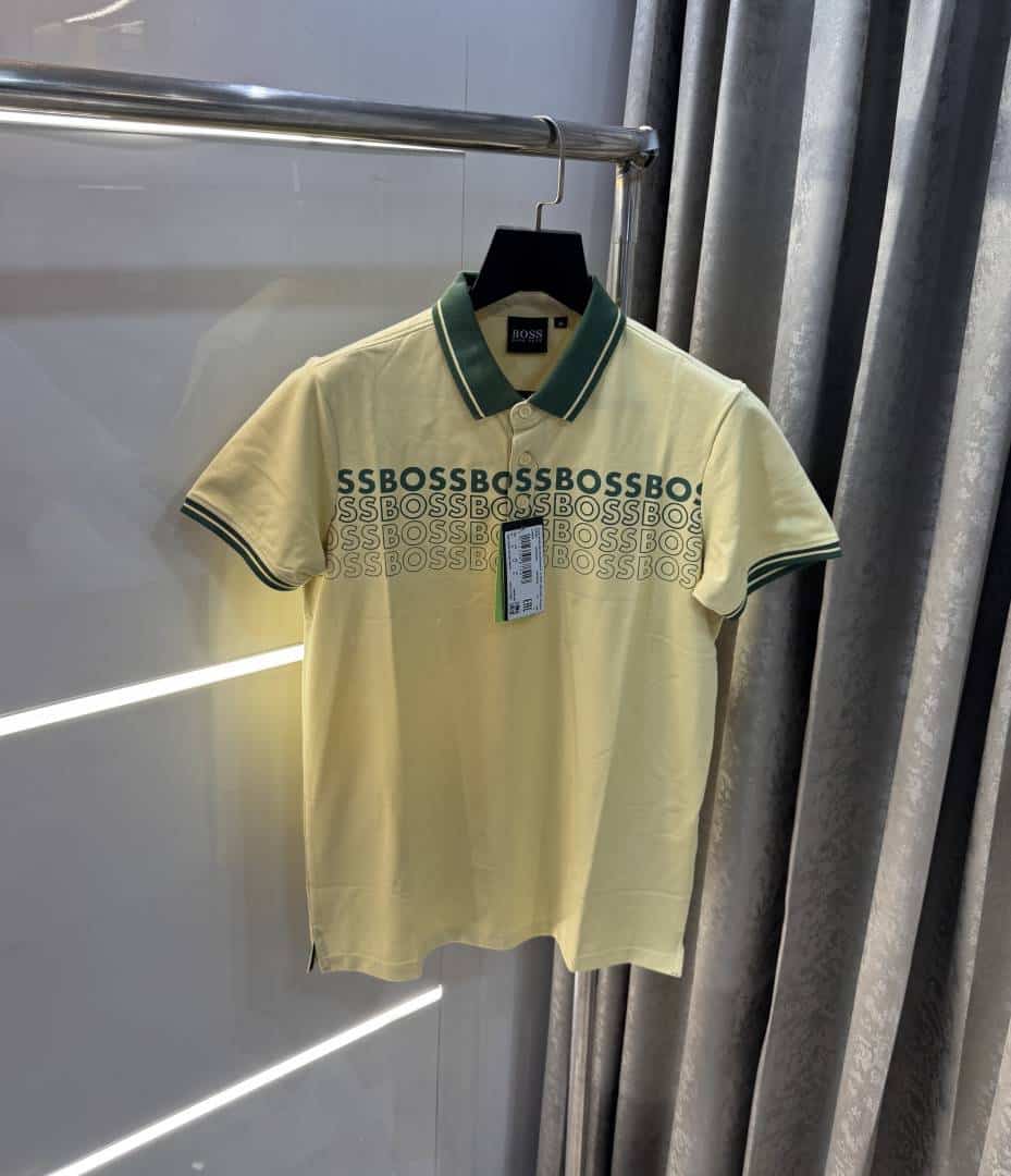 Hugo bos sYellow Logo Work Premium Polo T-Shirt