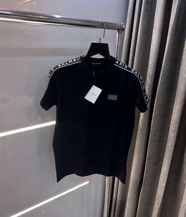 Balmai n Paris Black Designer Imported T-Shirt