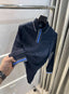 Hugo Bos s Navy Blue Logo Work Premium Full Sleeve Polo T-Shirt