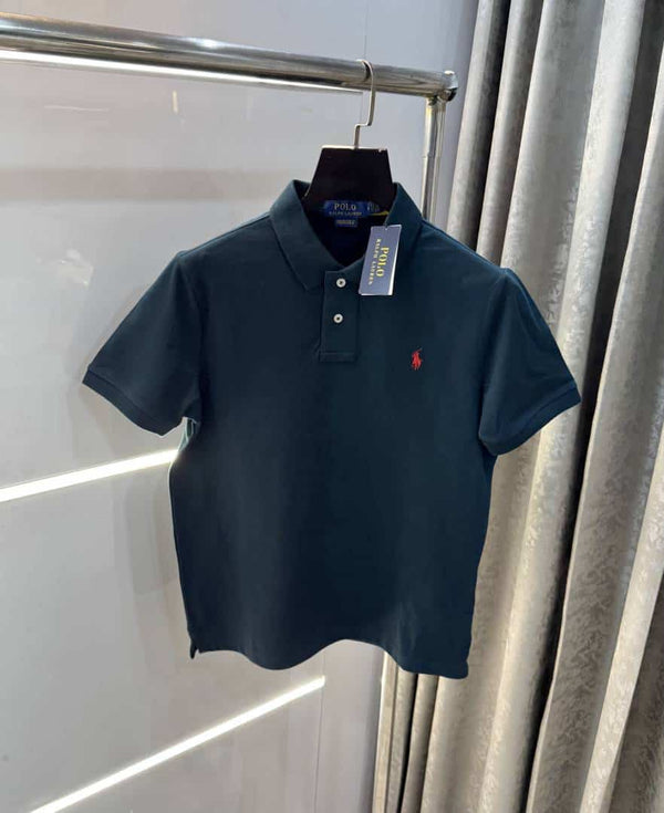 Ralph  Lauren Bottle Green Embroidery Logo Classic Polo T-Shirt