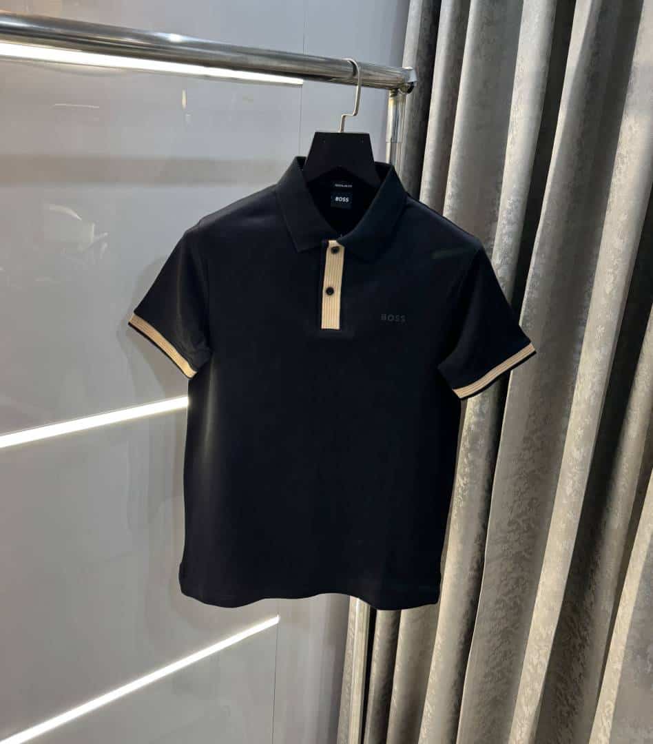 Hugo Bos s Black Classic Premium Polo T-Shirt Secondary image