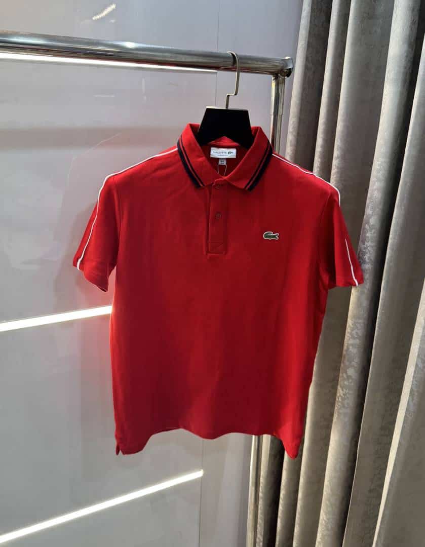 Lacost e Red Embroidery Logo Premium Polo T-Shirt Secondary image