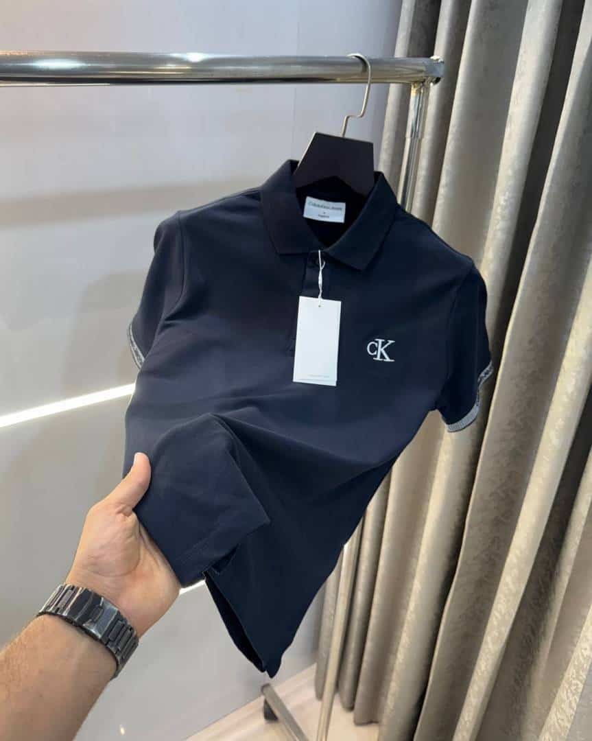 Calvi n Klein Navy Blue Embroidery Logo Premium Polo T-Shirt Main image