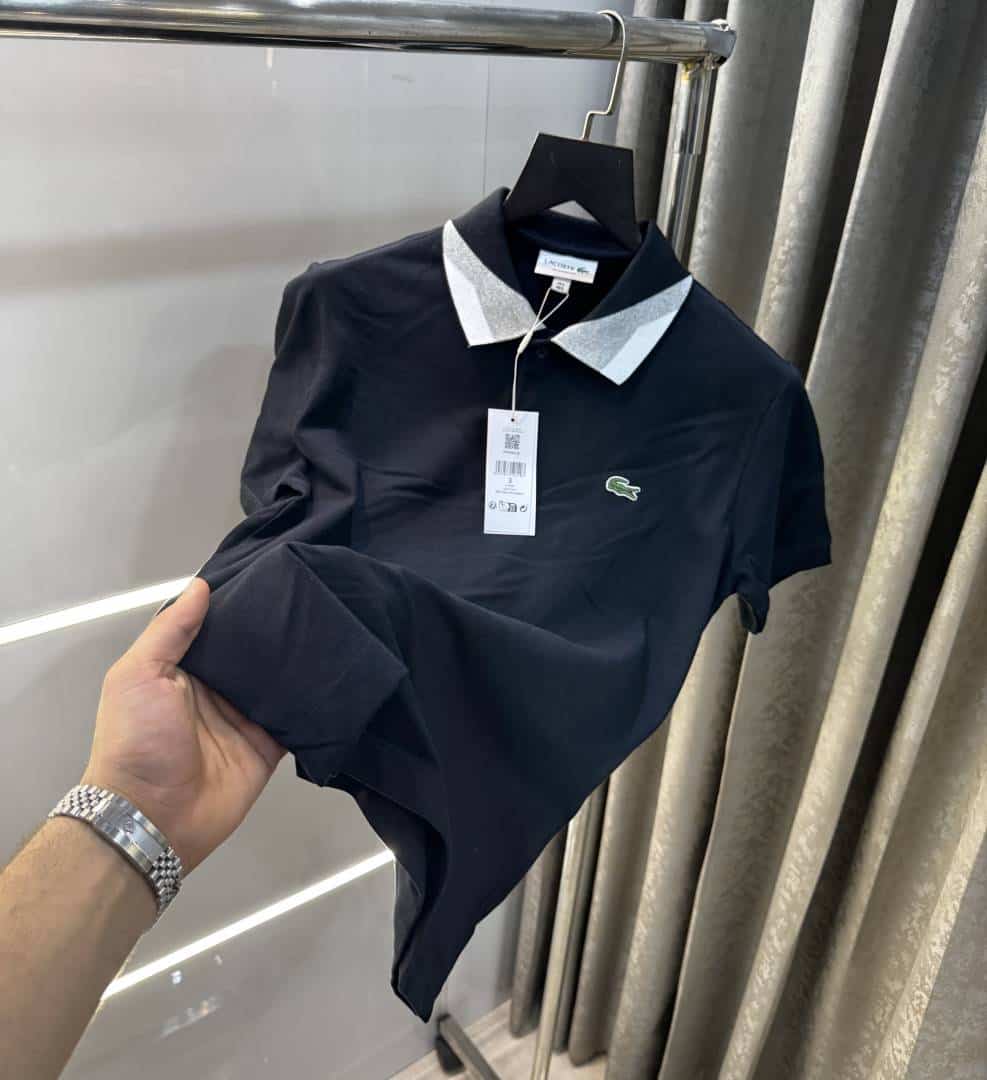 Lacost e Navy Blue Logo Work Premium Polo T-Shirt Secondary image