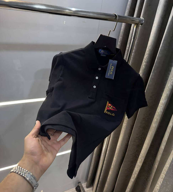 Ralph Laure n Black Logo Work Premium Polo T-Shirt