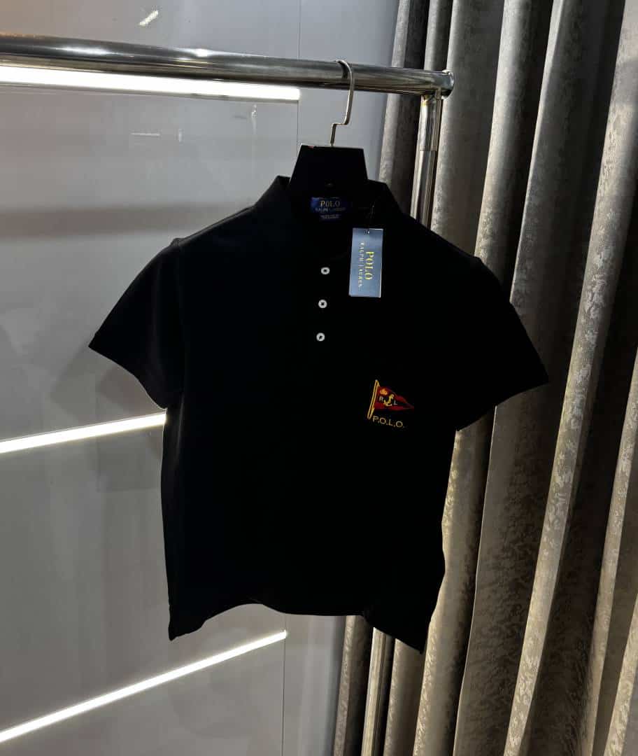 Ralph Laure n Black Logo Work Premium Polo T-Shirt