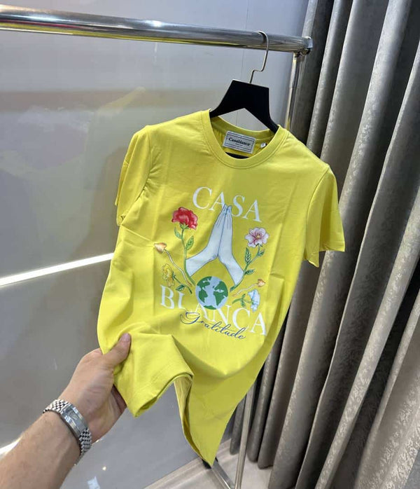 Casablanca Lemon Logo Print Imported T-Shirt