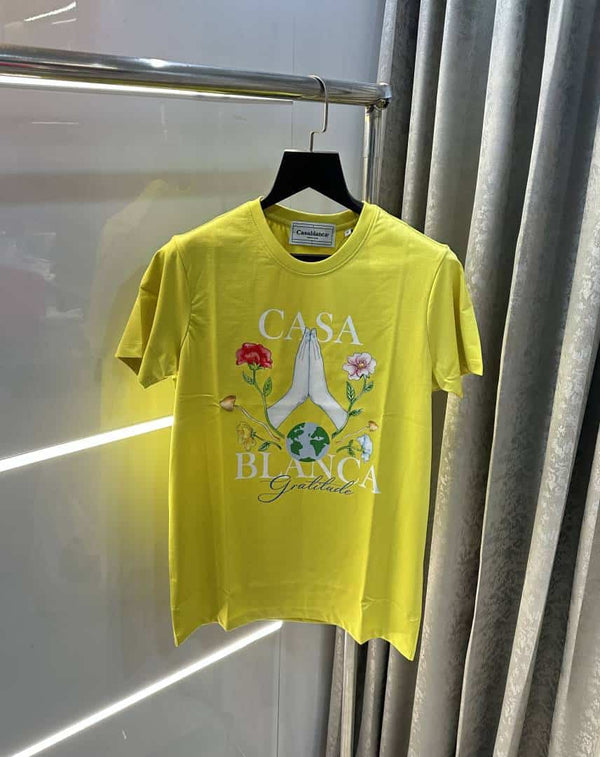 Casablanca Lemon Logo Print Imported T-Shirt