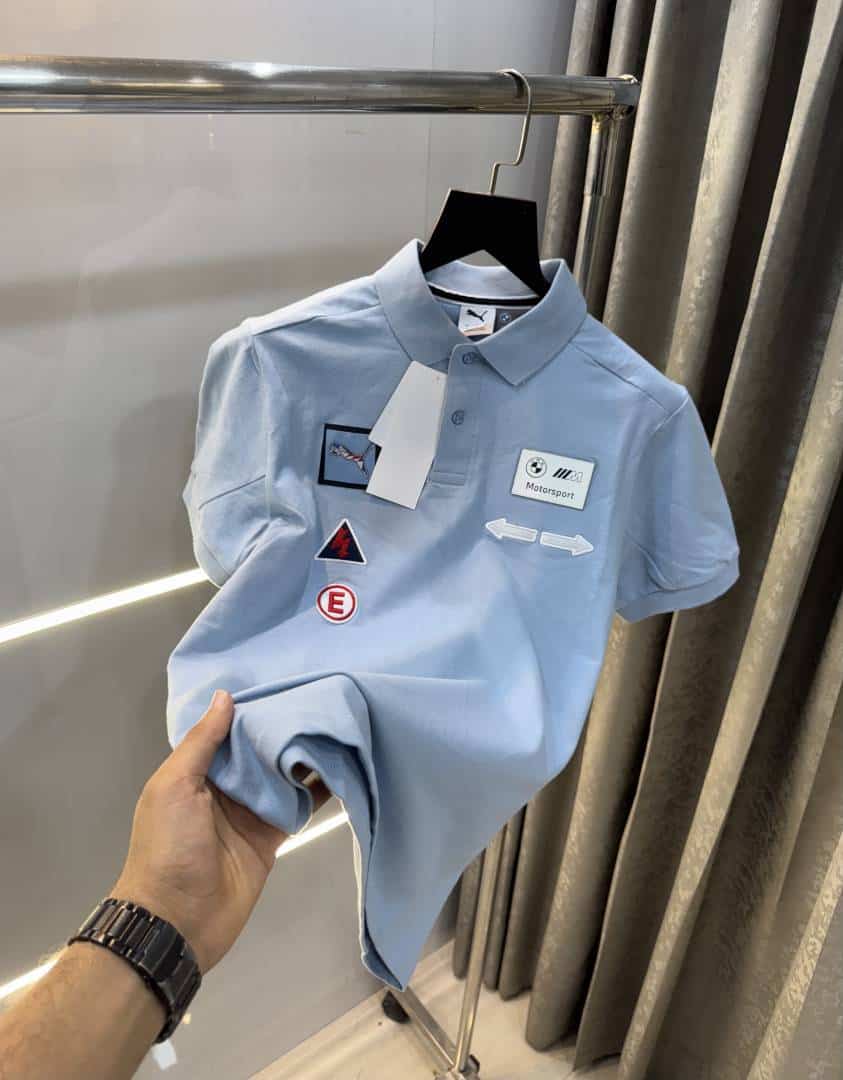 Pum a BMw Edition Sky Blue Premium Polo T-Shirt Main image