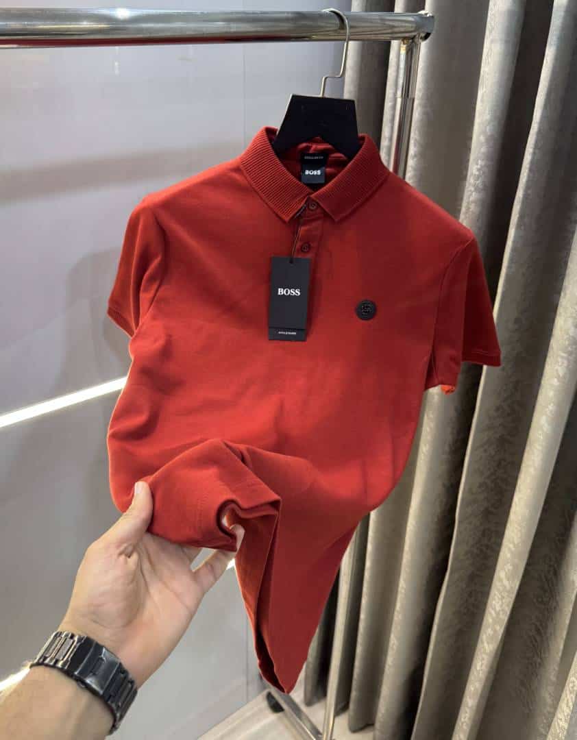 Hugo bos s Rust Premium Polo T-Shirt Secondary image