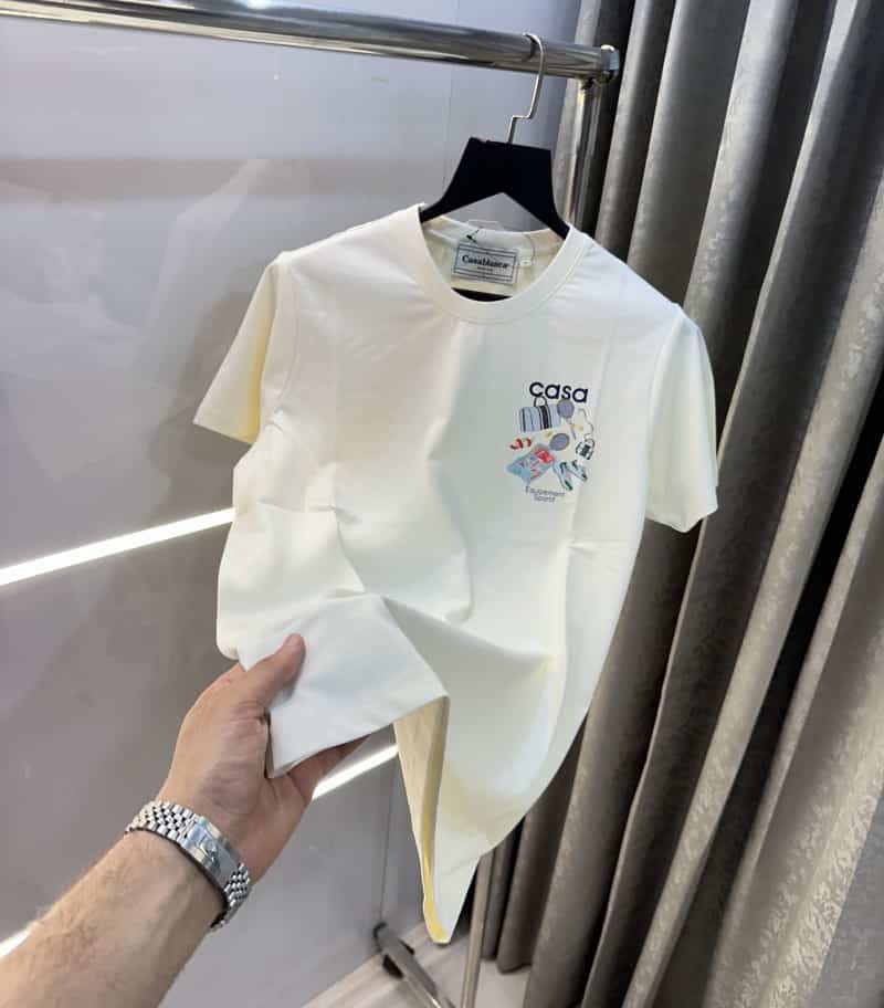 Casablanca off white B Back Print Imported T-Shirt