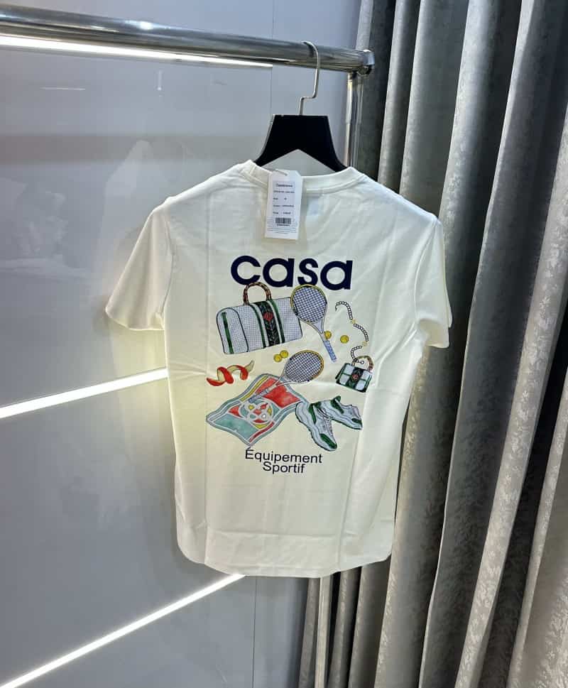 Casablanca off white B Back Print Imported T-Shirt