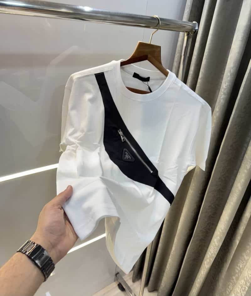 Prad a Milano White Bag Look Imported T-Shirt Main image