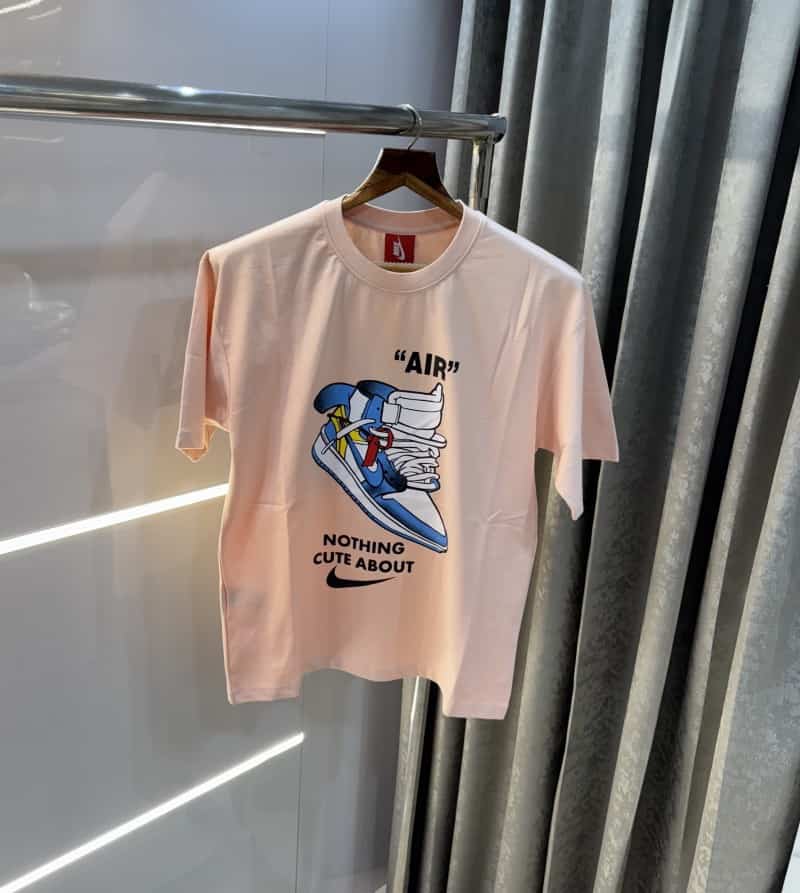 Nik e Peach Sneaker Series Imported Oversized T-Shirt Main image
