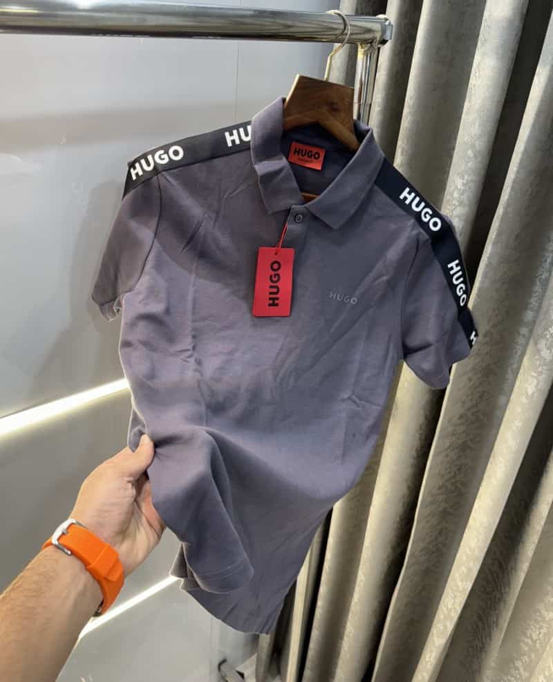 Hugo bos s Dark Grey Shoulder Look Classic Polo T-Shirt Main image