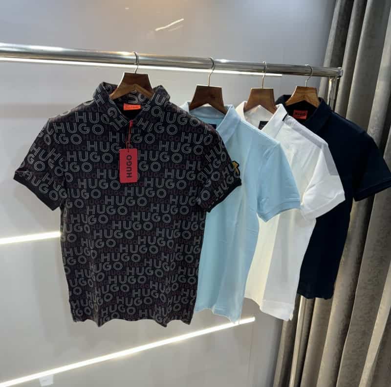 Hacket Sky Blue Embroidery Logo Premium Polo T-Shirt