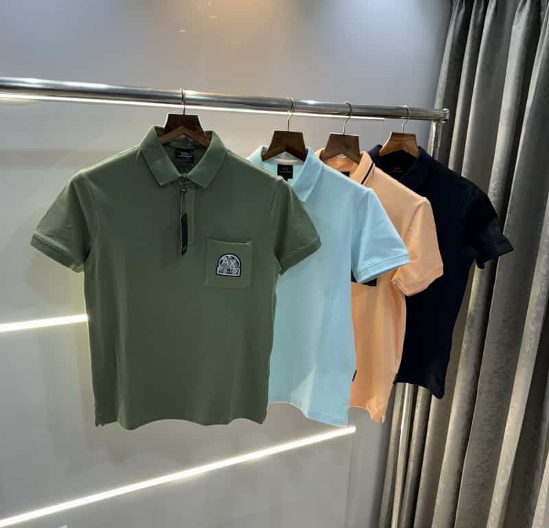 Arman i Ex!change Green Pocket Logo Premium Polo T-Shirt