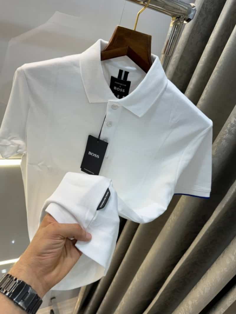 Hugo bos s White Premium Classic Polo T-Shirt